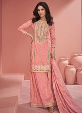 Interesting Sharara Suit in Pink
